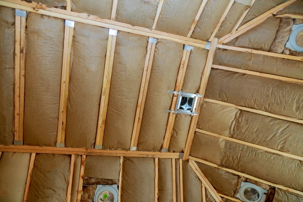 Coveringcovering Insulation Mineral Wool With The Use Of Attic With Fiberglass Cold Barrier